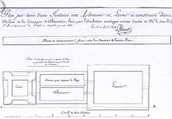 fontaines de France : Plan de 1928 du Lavoir