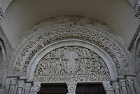 fontaines de France : Tympan de la Cath�drale d'Autun