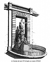 fontaines de France : Croquis par Attiret de la Fontaine de Louis XVI