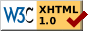Valid XHTML strict 1.0