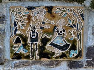 Céramique illustrant la légende