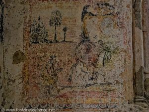 Fresque en cours des restauration