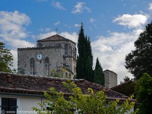 Eglise vue depuis la Fontaine de Montignac