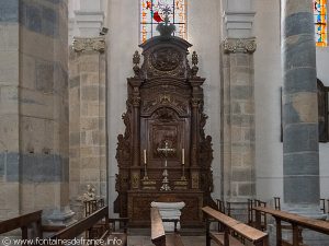 Retable de l'autel des fonds Baptismaux