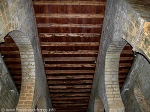 Plafond en charpente de l'église St-Martin de Tayac