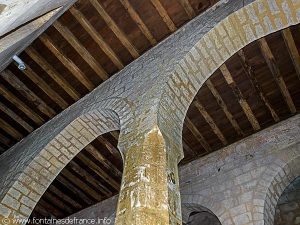 Plafond en charpente de l'église St-Martin de Tayac