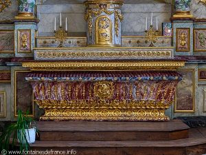 Détail du retable du XVIIème siècle