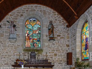 Le vitrail représentant le travail du chanvre