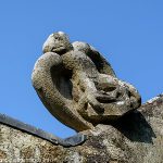 Acrotères toiture de la chaplle St-Philibert