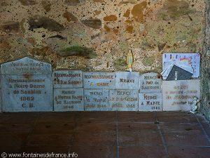 Ex votos de la chapelle