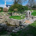 Fontaine en cours de restauration